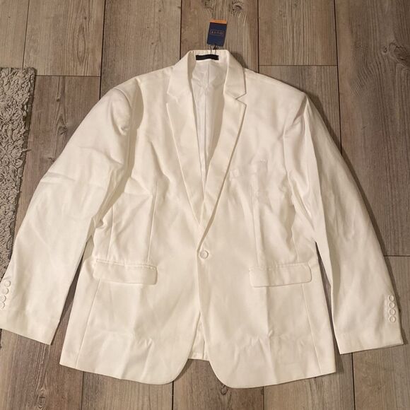 OUYE Men's Solid 1 Button Back Vent Blazer New w Tags - Picture 3 of 8